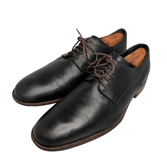 Cole Haan Other - Cole Haan Men’s Size 12 M Black Pebbled Leather Plain Toe Oxford C26076